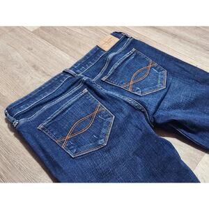 ABERCROMBIE & FITCH Jeans Women's 6R "A&F SKINNY" Distressed Dark - PLEASE READ